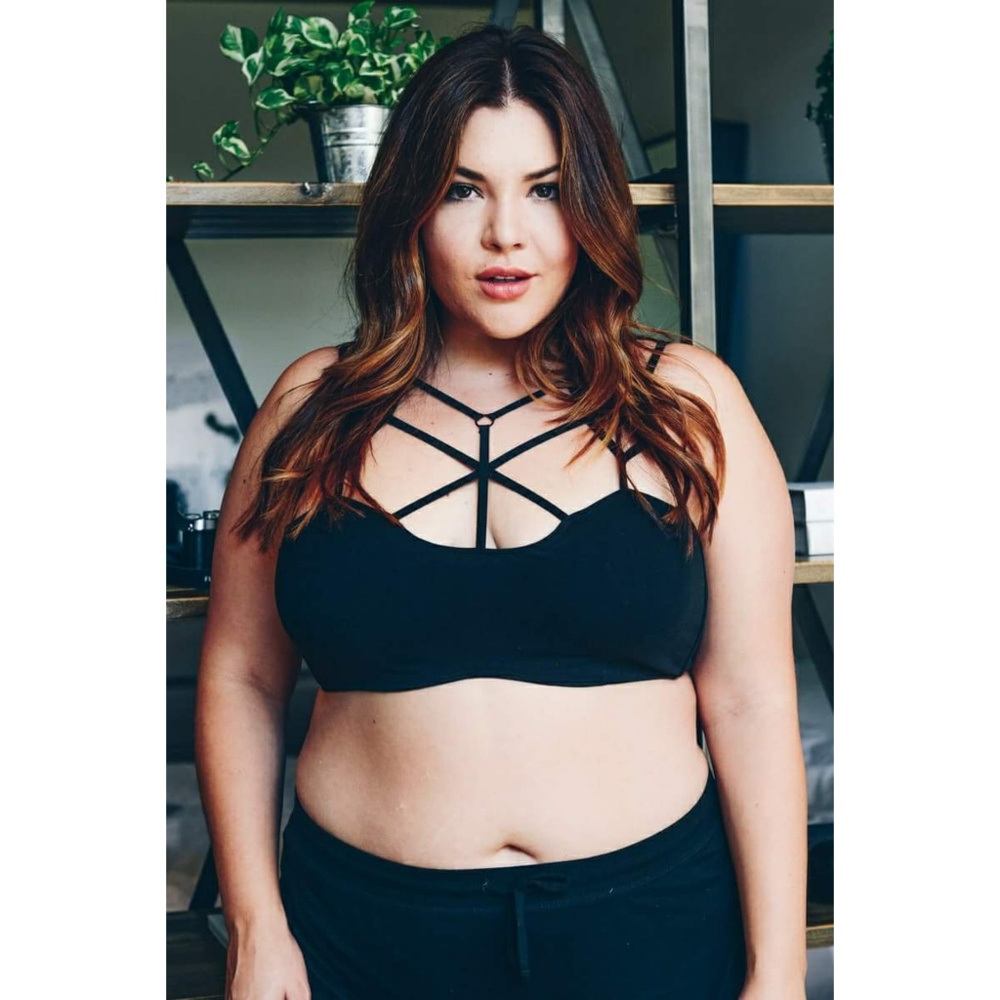 Plus Size Cage Front Bralette